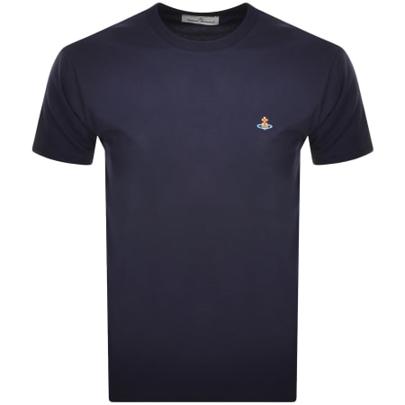 Vivienne Westwood Orb Logo T Shirt Navy | Mainline Menswear United States